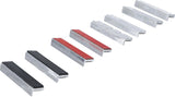 BENCH VICE JAW PROTECTOR SET | ALUMINIUM | 125 MM | 8 PCS. (8442-1)