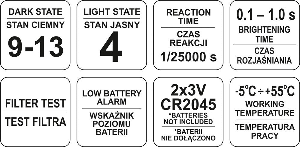 AUTO- DARKENING WELDING HELMET (YT-73921)
