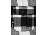 FLANNEL SHIRT WHITE S. S (YT-78812)