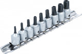 BIT SOCKET SET | 6.3 MM (1/4") DRIVE | TS-STAR TAMPERPROOF (FOR TORX PLUS) TS10 - TS50 | 9 PCS. (71020)