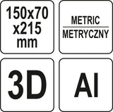 3D ALUMNIUM MITRE SQUARE (YT-70825)