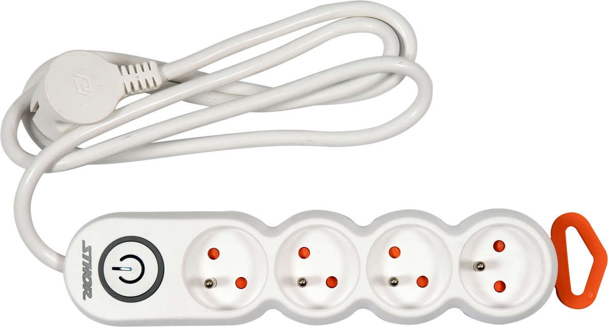 POWER STRIP W. GROUND 4S 1,5M (72353)