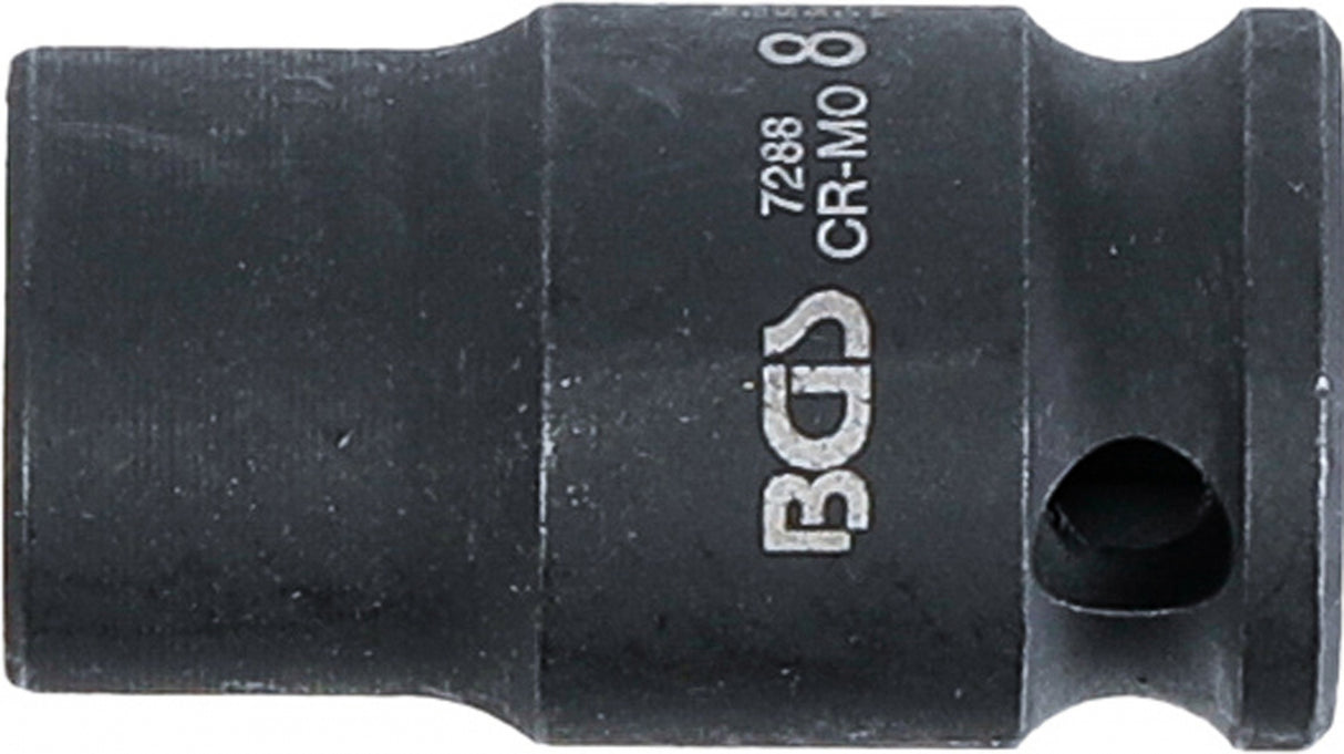 IMPACT SOCKET, HEXAGON | 6.3 MM (1/4") DRIVE | 8 MM (7288)