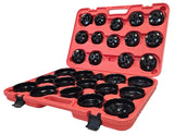OIL FILTER WRENCH / CUP SET WITH ADJUSTABLE 3-JAW WRENCH | 31 PCS. (WS2700)