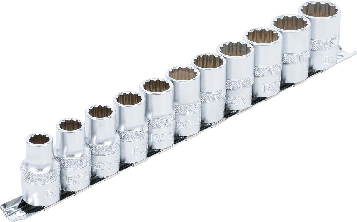 SOCKET SET, 12-POINT | 12.5 MM (1/2") DRIVE | 10 - 21 MM | 11 PCS. (9107)