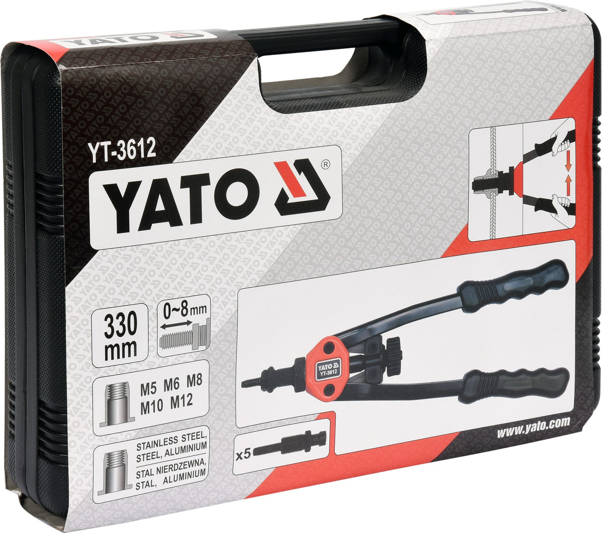 HAND NUT TOOL M3/ M4/ M5/ M6/ M8/ M10 (YT-3612)