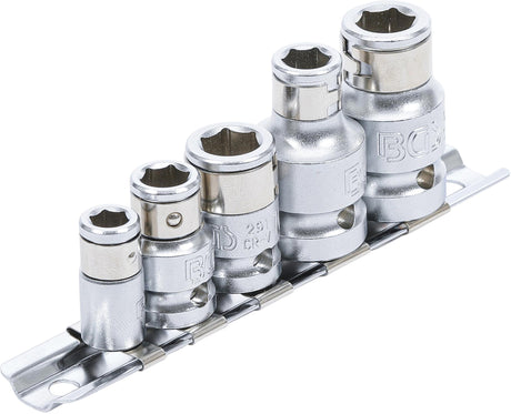 BIT ADAPTOR SET WITH RETAINING BALL | 6.3 MM (1/4") / 10 MM (3/8") / 12.5 MM (1/2") DRIVE | 5 PCS. (70103)