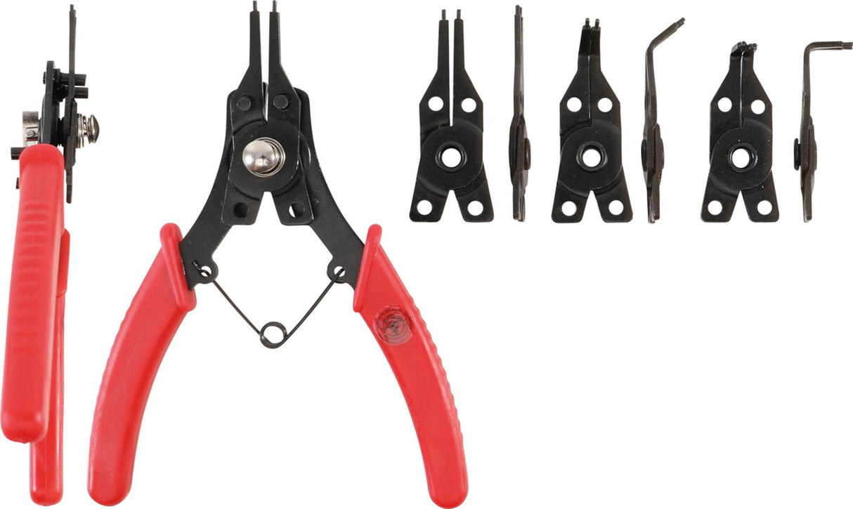 CIRCLIP PLIERS WITH EXCHANGEABLE HEADS | 160 MM | 5 PCS. (454)