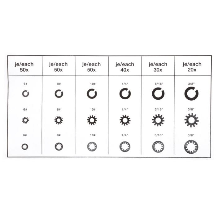 WASHER ASSORTMENT | 720 PCS. (8113)