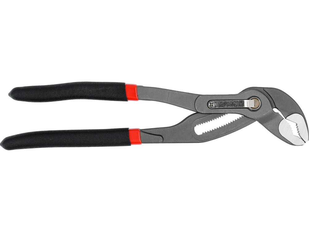 PLUMBING PLIERS FOR LARGER DIAMETER PIPES | PUSH-BUTTON LOCKING | 250 MM (YT-20896)