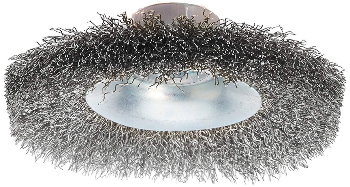 WIRE BRUSH CUP TYPE | GREY | 115 MM | M14 (ES733115)
