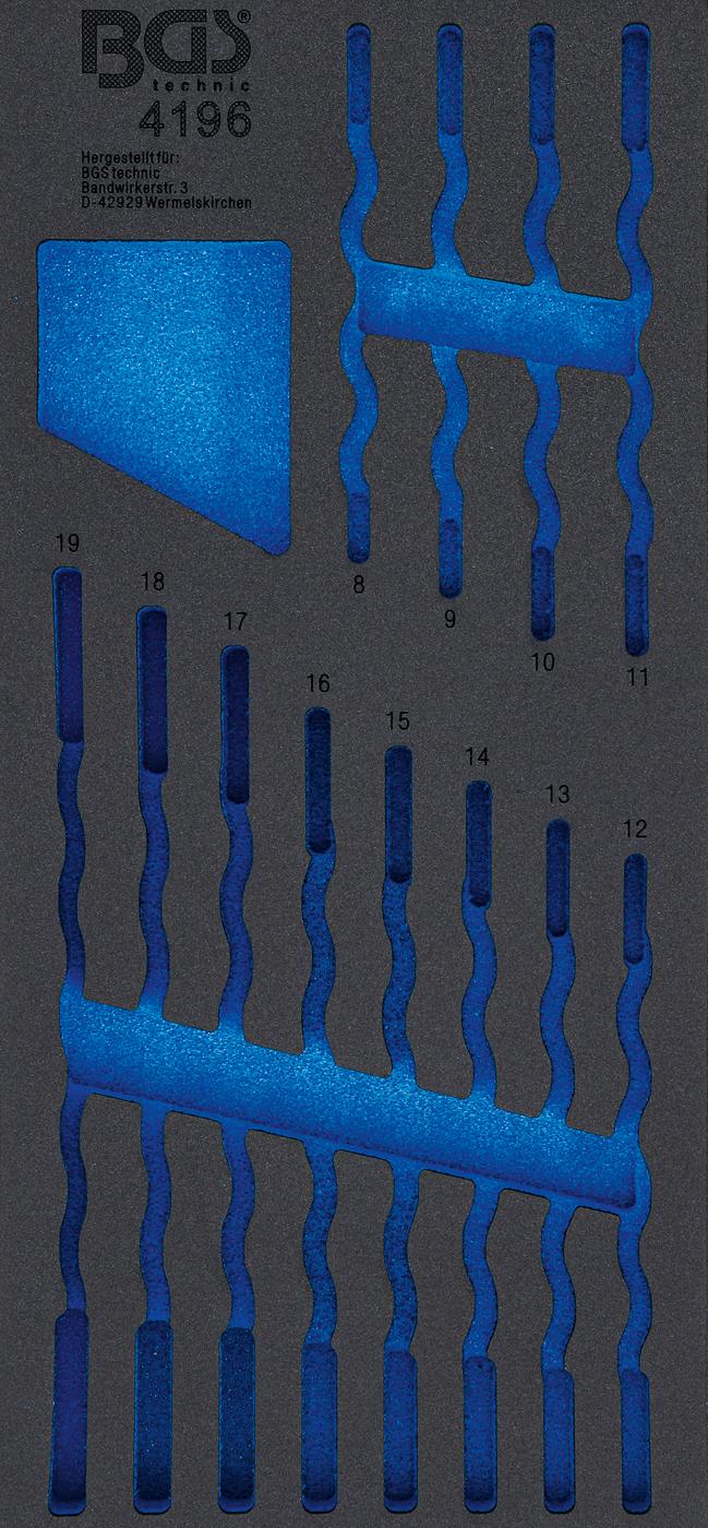 TOOL TRAY 1/3 | EMPTY | FOR BGS 4196 (4196-1)