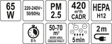 AIR PURIFIER 65W, 420M3/H (66932)
