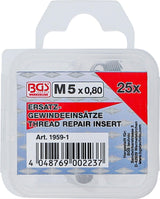 REPLACEMENT THREAD INSERTS | M5 X 0.8 | 25 PCS. (1959-1)