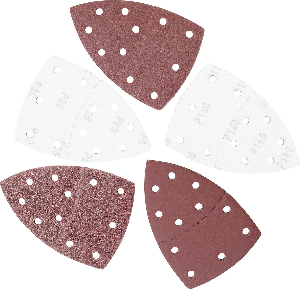 SANDING SHEETS SET FOR MULTIGRINDER | 145 X 100 MM | K 40 - 400 | 25 PCS. (80819)