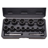 SOCKET SET FOR DAMAGED BOLTS 1/4"+1/2", 13 PCS. "STAHLBERG" (EH2408)