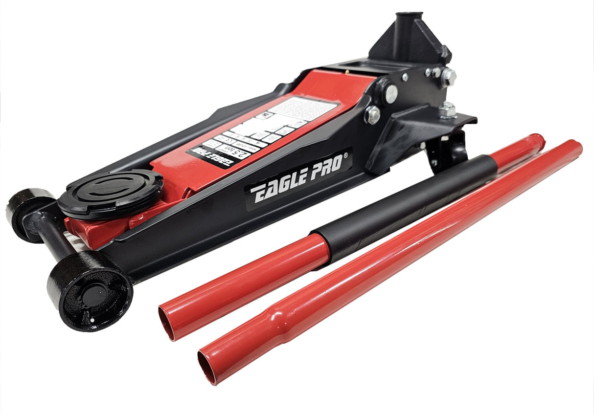 LOWERED JACK WITH WHEELS | DOUBLE PISTON | QUICK LIFTING | 70- 510 MM | 2.5 T (LFJ3B)