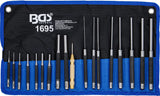 PARALLEL PIN PUNCH SET | 100-150-200 MM | 1.5 - 9.5 MM | INCL CENTRE PUNCHES | 18 PCS. (1695)
