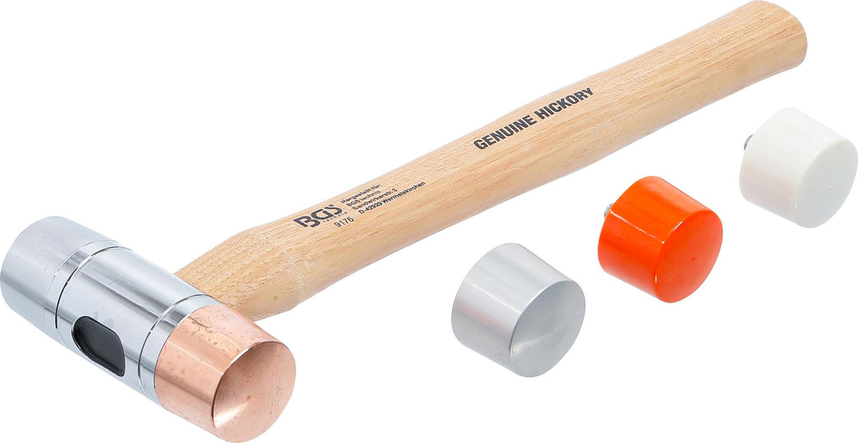 HAMMER WITH INTERCHANGEABLE HEADS | HICKORY HANDLE | Ø 35 MM (9176)