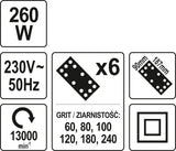 FINISHING SANDER 260W (YT-82230)