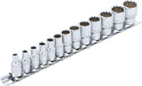 SOCKET SET, GEAR LOCK | 6.3 MM (1/4") DRIVE | 13 PCS. (2150)