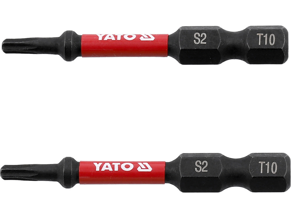 IMPACT SCREWDRIVER BITS 1/4 50MM T10 2PC (YT-78051)