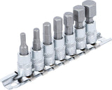 BIT SOCKET SET | 6.3 MM (1/4") DRIVE | INTERNAL HEXAGON 4 - 12 MM | 7 PCS. (2161)