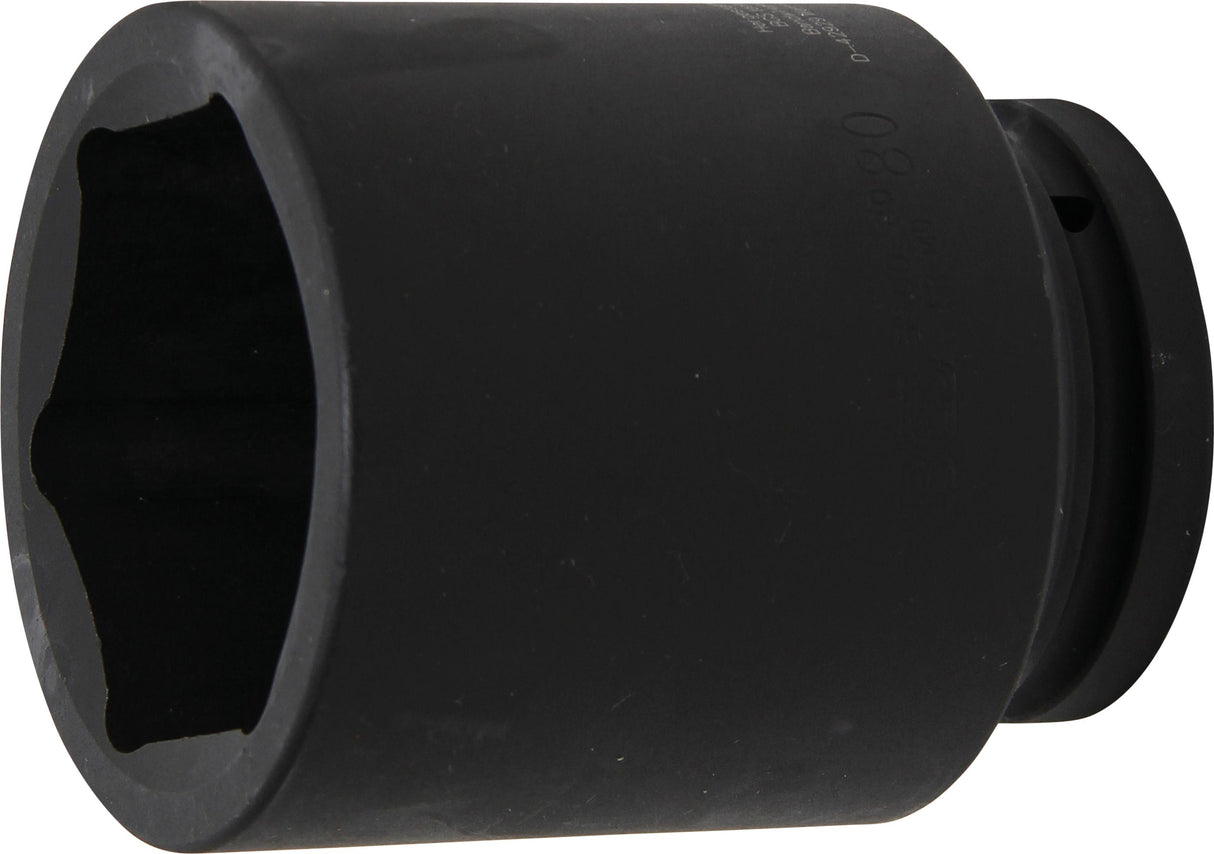 IMPACT SOCKET HEXAGON, DEEP | 25 MM (1") DRIVE | 80 MM (5500-80)
