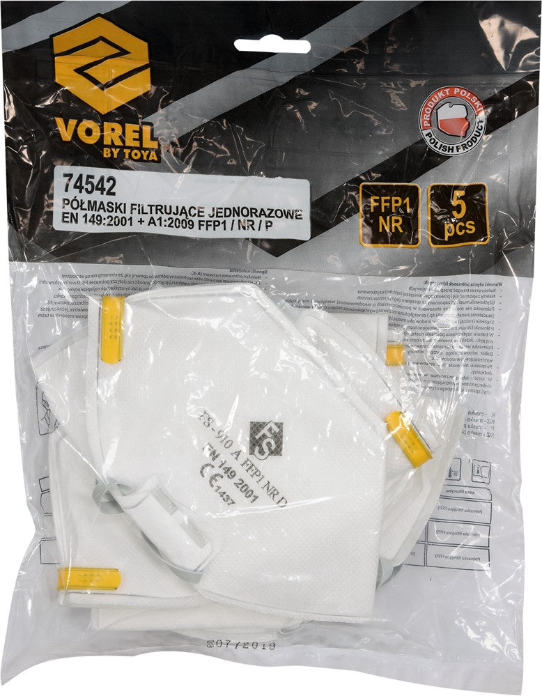DISPOSABLE DUST MASKS CFY3S 5PCS (74542)