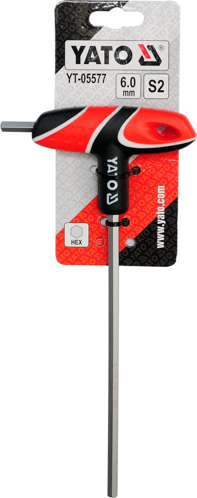 T-HANDLE HEX KEY 6MM (YT-05577)