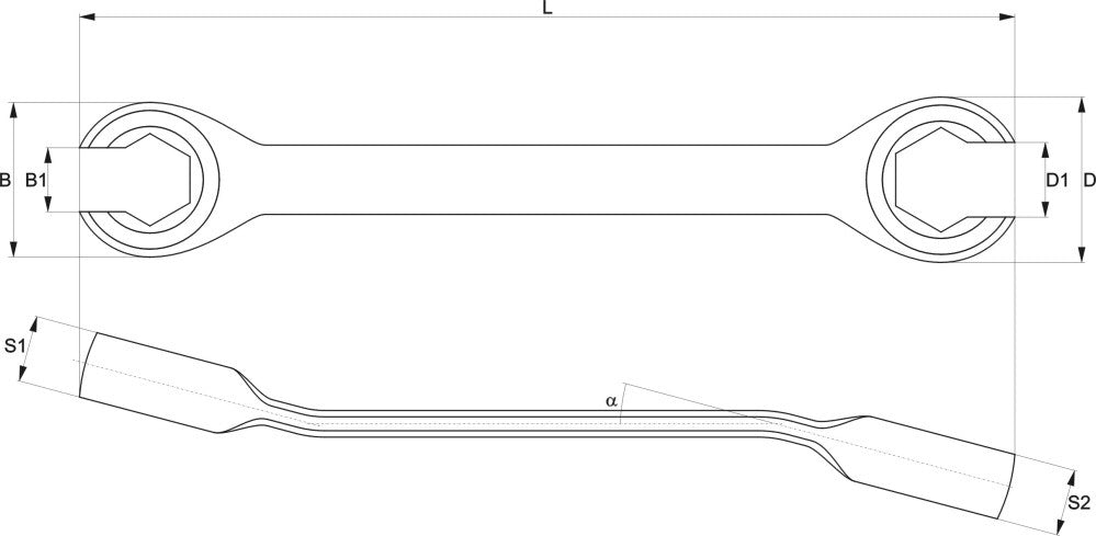 FLARE NUT WRENCH 19X21MM (YT-0139)