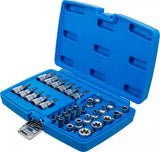 BIT AND SOCKET SET | 10 MM (3/8") | T-STAR (FOR TORX) | 34 PCS. (5021)