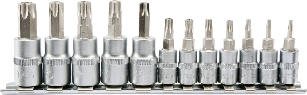 SOCKET BIT SET TORX SECURITY 12PCS (YT-04332)