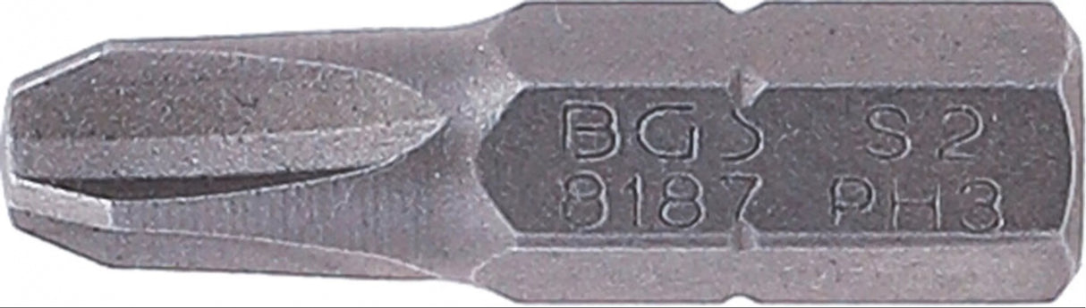 BIT | LENGTH 25 MM | 6.3 MM (1/4") DRIVE | CROSS SLOT PH3 (8187)