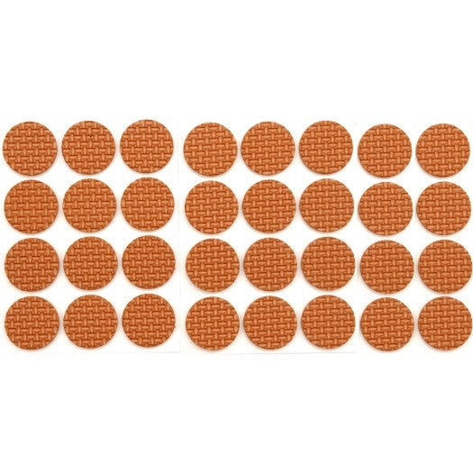 ADHESIVE PADS FOR FURNITURE BROWN 18MM | 32 PCS. (74881)