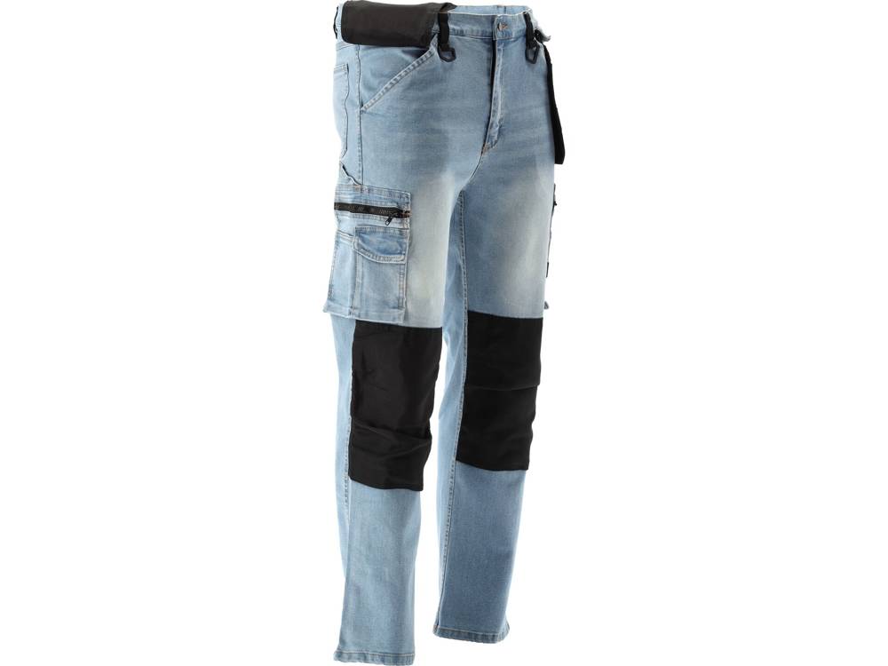 STRETCH JEANS TROUS. LIGHT BLUE S. S (YT-79070)