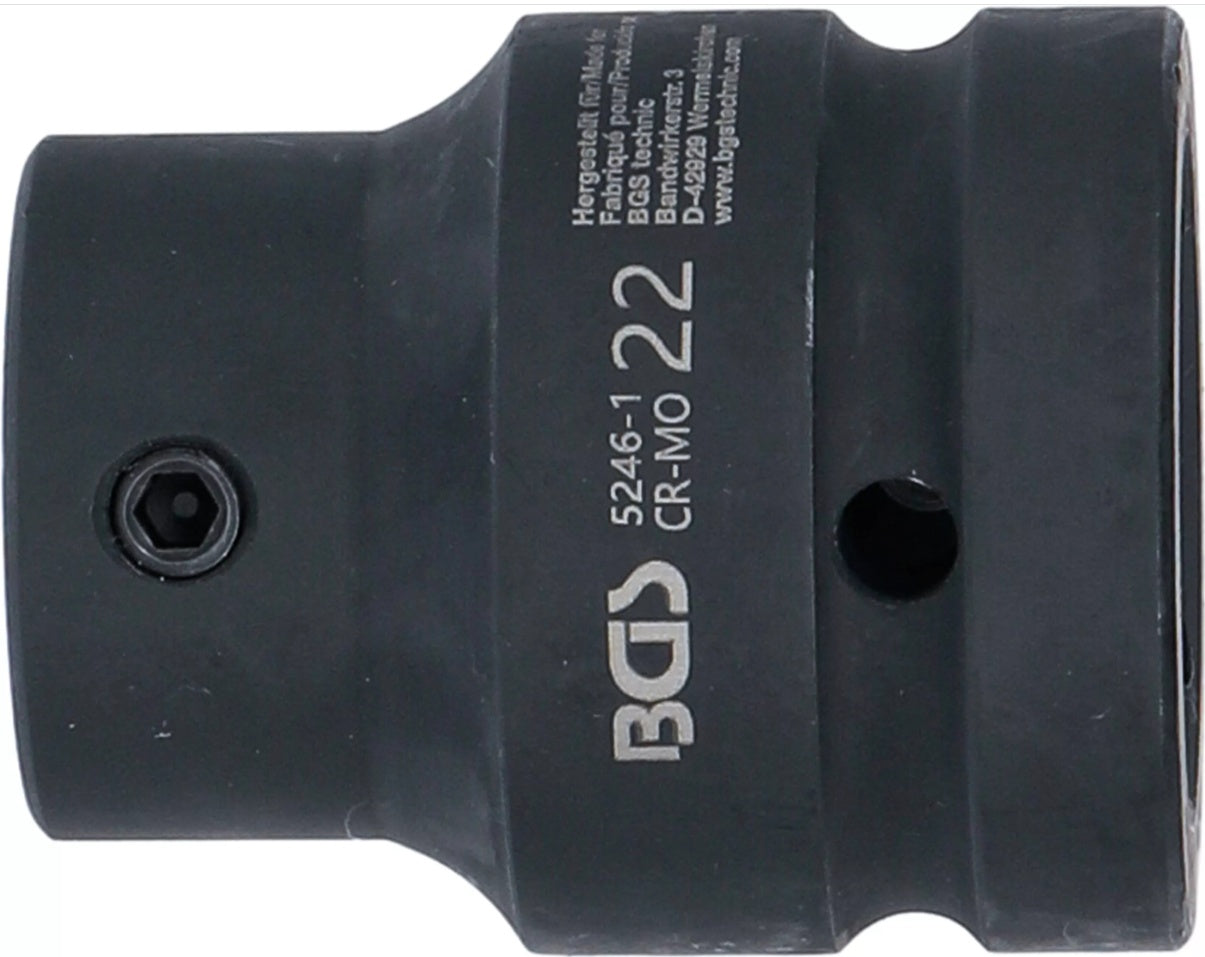 BIT ADAPTOR | FOR BGS 5246 | 25 MM (1") DRIVE - INTERNAL HEXAGON 22 MM (5246-1)