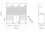 STORAGE SYSTEM COMBINATION | STARTER KIT | WOODEN | 3 COMPONENTS (80100)