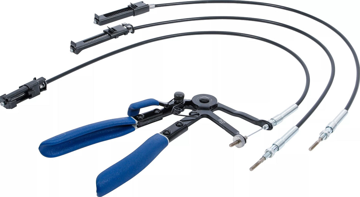 HOSE CLAMP PLIERS | WITH INTERCHANGEABLE BOWDEN CABLES | 635 - 670 MM (9815)