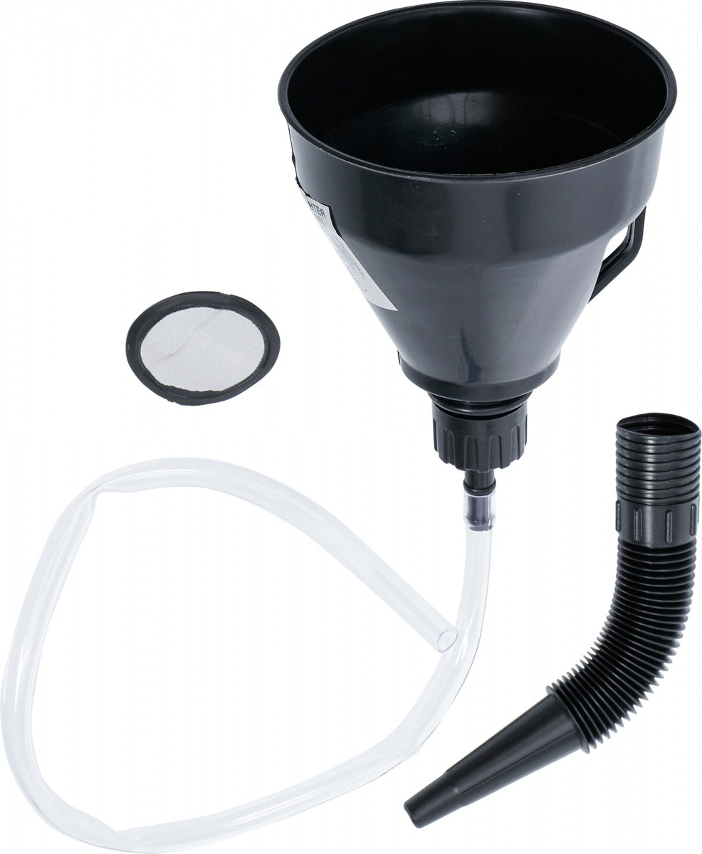 OIL FILLING FUNNEL SET | WITH FLEXIBLE PIPE AND HOSE | Ø 135 MM | 3 PCS. (6866)