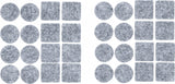 FELT PAD SET | TINGED WITH GRAY | 32 PCS. (80704)