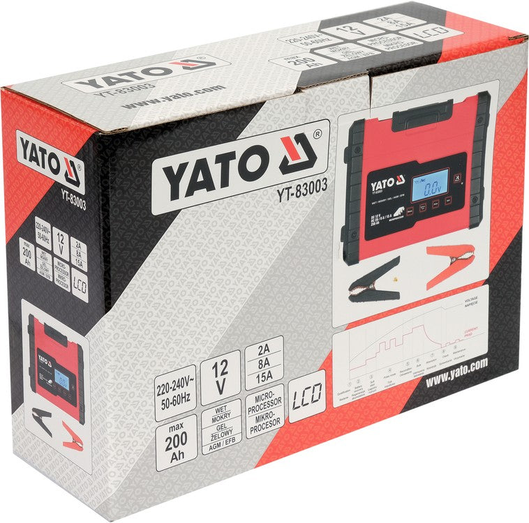 ELECTRONIC BATTERY CHARGER 12V/2A/8A/15A (YT-83003)