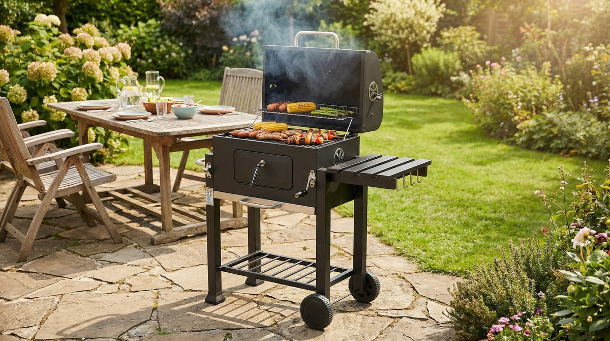 CHARCOAL GRILL DELUXE CAST IRON GRATE 54X37CM (99927)