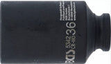 IMPACT SOCKET, 12-POINT, DEEP | 12.5 MM (1/2") DRIVE | 36 MM (5342)