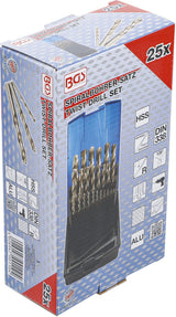 HSS TWIST DRILL SET | 1 - 13 MM | 25 PCS (110)