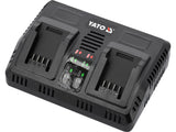 DOUBLE BATTERY CHARGER 18V 2.4A (YT-828499)