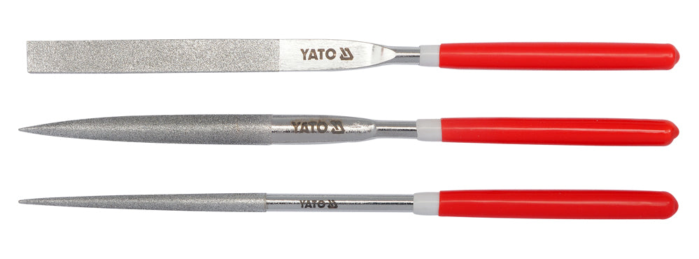 DIAMOND NEEDLE FILE SET 3PCS  5X180X70MM (YT-6155)