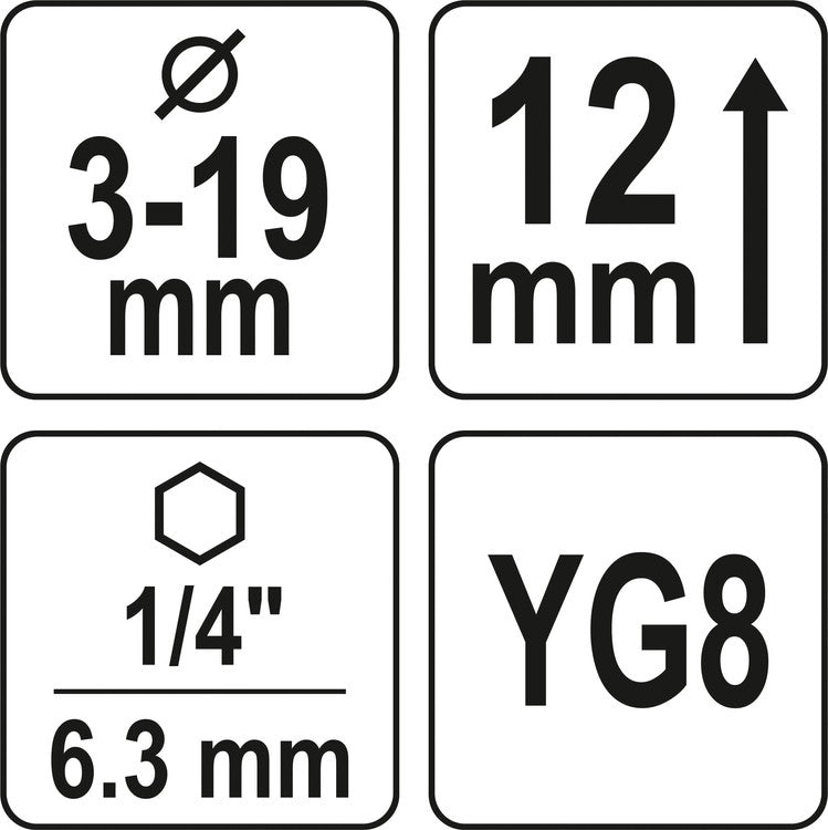 EXTERNAL CHAMFER 3-19 MM (YT-22357)