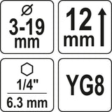 EXTERNAL CHAMFER 3-19 MM (YT-22357)