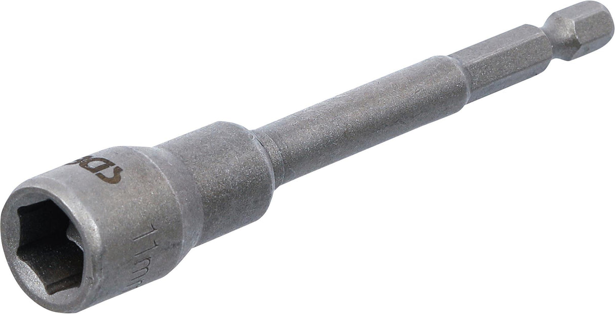 SOCKET, HEXAGON | EXTRA LONG | FOR ELECTRIC DRILLS | 6.3 MM (1/4") DRIVE | 11 MM (2767)